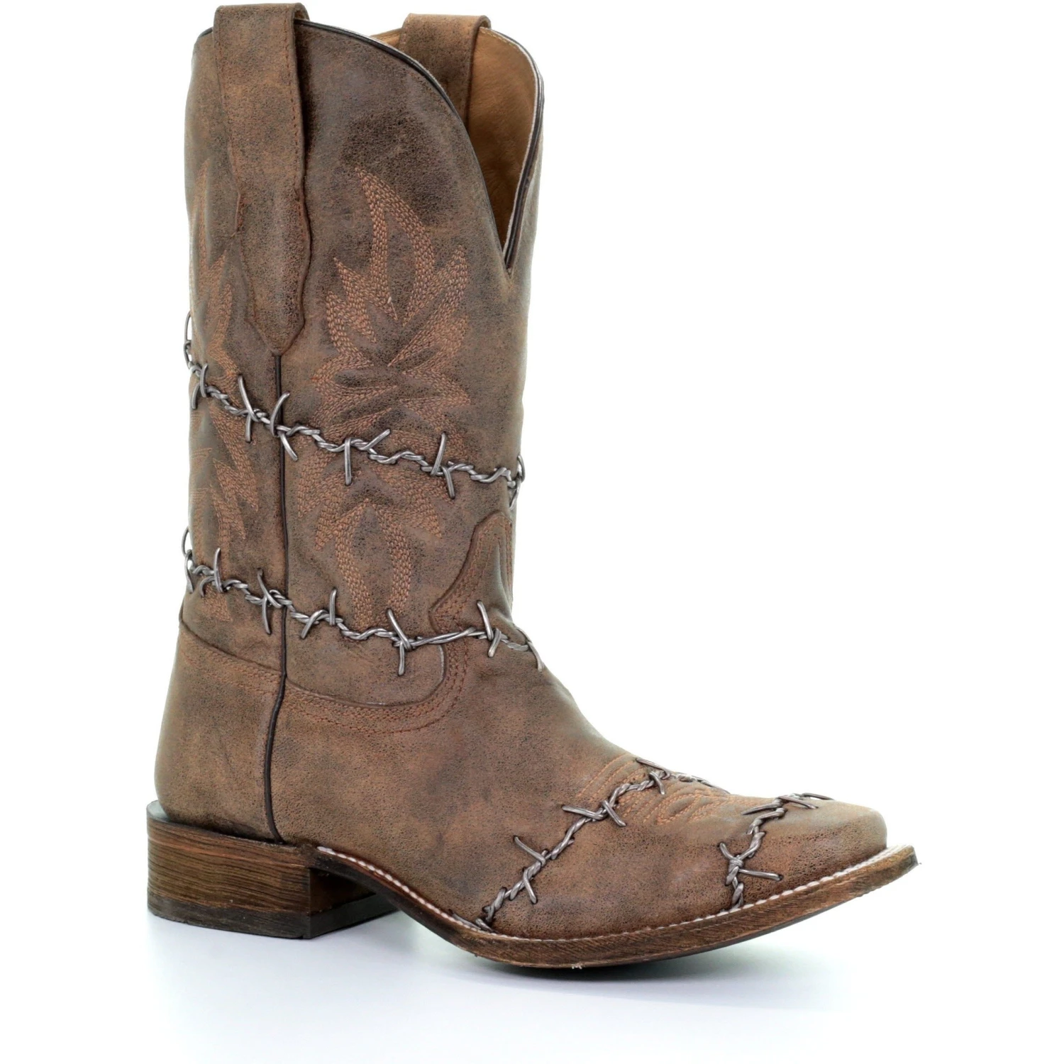 Corral Boots Men’s Corral Vicente Barb Wire Western Boots Handcrafted Brown 1 Corral Boots Men’s Corral Vicente Barb Wire Western Boots Handcrafted Brown
