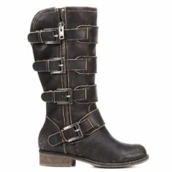 Corral Boots Corral Ladies Distressed Black Straps And Zipper P5079 7 Corral Boots Corral Ladies Distressed Black Straps And Zipper P5079 -Corral Boots 10008724 heel c456171e 5c5c 4037 82ca b94ce03b9de7