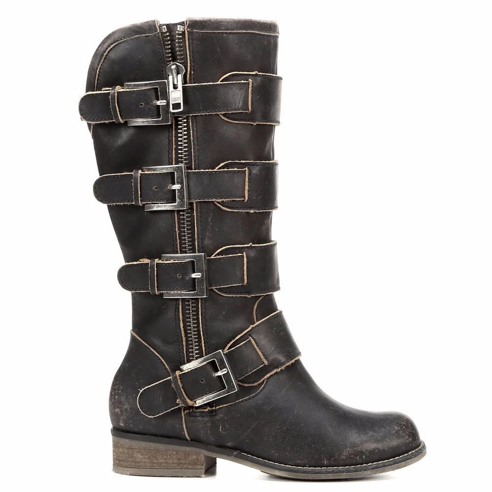 Corral Boots Corral Ladies Distressed Black Straps And Zipper P5079 3 Corral Boots Corral Ladies Distressed Black Straps And Zipper P5079 - Image 3