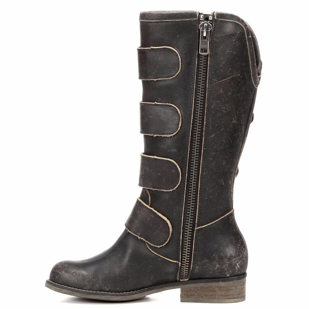 Corral Boots Corral Ladies Distressed Black Straps And Zipper P5079 5 Corral Boots Corral Ladies Distressed Black Straps And Zipper P5079 - Image 5