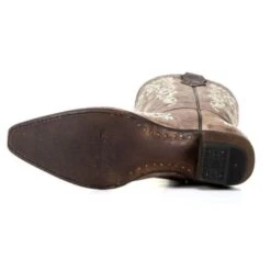 Corral Boots Corral Children’s Brown With Bone Embroidery Cowgirl Boots A2773 -Corral Boots 12 029fc5b1 2909 477d 827b 32abedb60c86