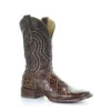 Corral Boots Men’s Corral Alligator Exotic Boots Handcrafted Brown