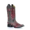 Corral Boots Women’s Corral Western Boots Red And Black Handcrafted