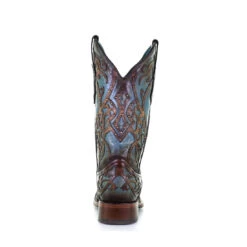 Corral Boots Corral Ladies Overlay Embroidery Turquoise & Brown Leather Boots C3768 7 Corral Boots Corral Ladies Overlay Embroidery Turquoise & Brown Leather Boots C3768 -Corral Boots 20c481df8fe24789dbd804308a6eb2ed