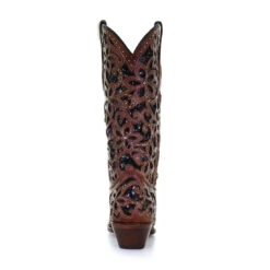 Corral Boots Corral Ladies Tan & Black Inlay, Embroidery & Stud Leather Boots A4083 -Corral Boots 38aada175c6dc5ff9a27996f0e75b36c