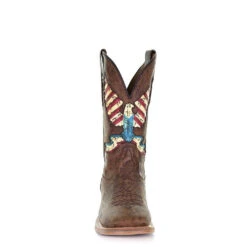 Corral Boots Corral Men's Eagle Inlay Brown Square Toe Boots A4106 -Corral Boots 3c02e2b380fa6014a785cf718fd37632