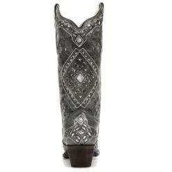 Corral Boots Corral Ladies Brandy Grey Black& Silver Glitter Inlay Boots A2963 -Corral Boots 4 min 3ed4122e c44b 4597 9aae cda8967ce98e