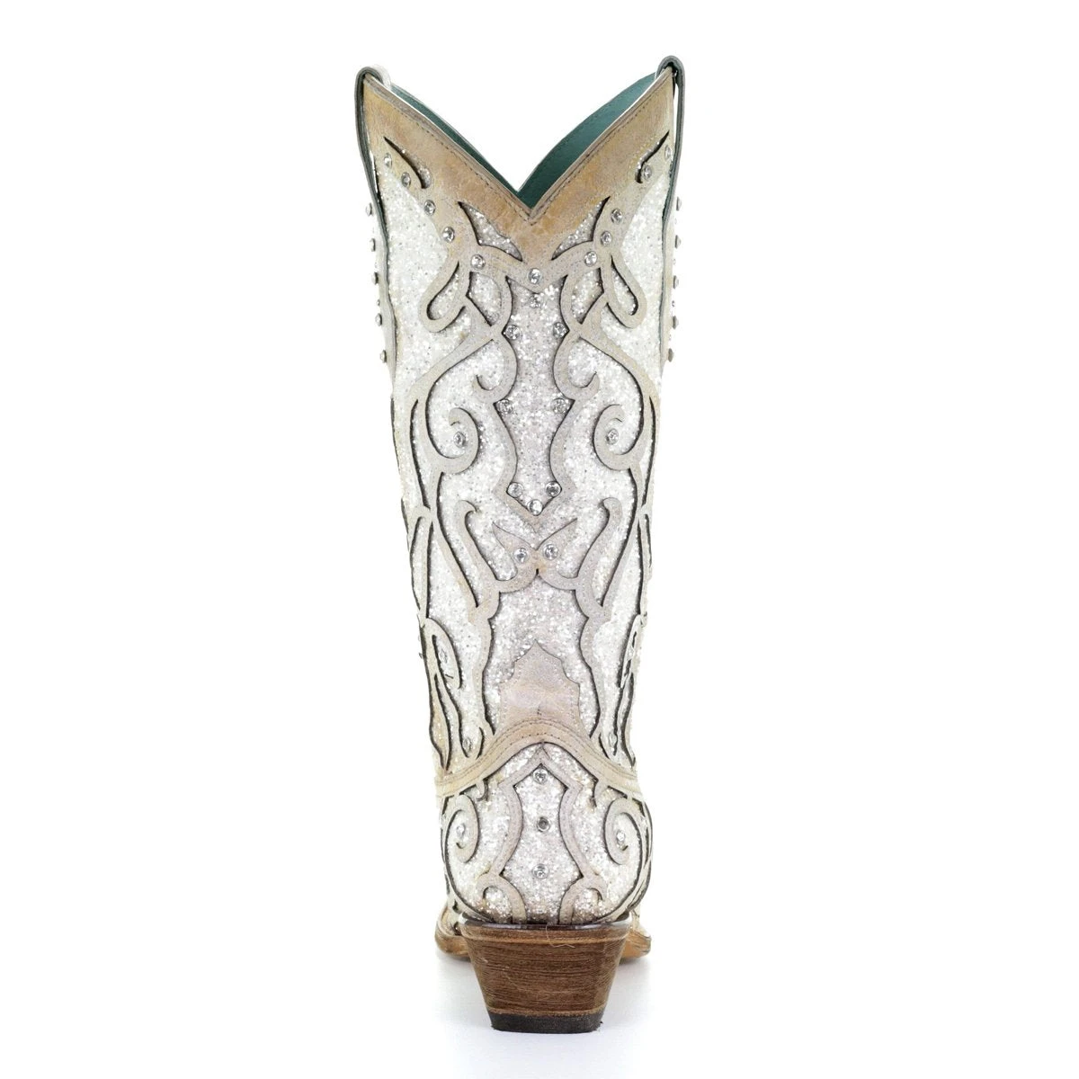 Corral Boots Women’s Corral Western Boots White Glitter Handcrafted 5 Corral Boots Women’s Corral Western Boots White Glitter Handcrafted - Image 5