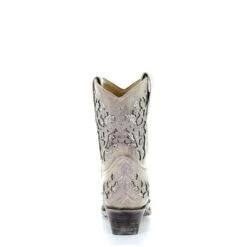 Corral Boots Corral Ladies Mariah White Glitter Inlay & Crystals Ankle Boots A3550 -Corral Boots 57 2c67fdb9 20f5 4684 894e 9665617204c5