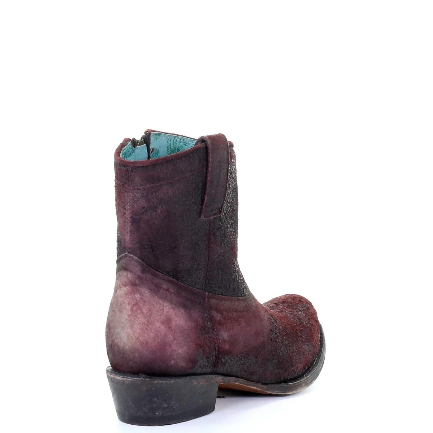 Corral Boots Corral Ladies Wine Red Lamb Round Toe Shortie Ankle Boots C3416 3 Corral Boots Corral Ladies Wine Red Lamb Round Toe Shortie Ankle Boots C3416 - Image 3