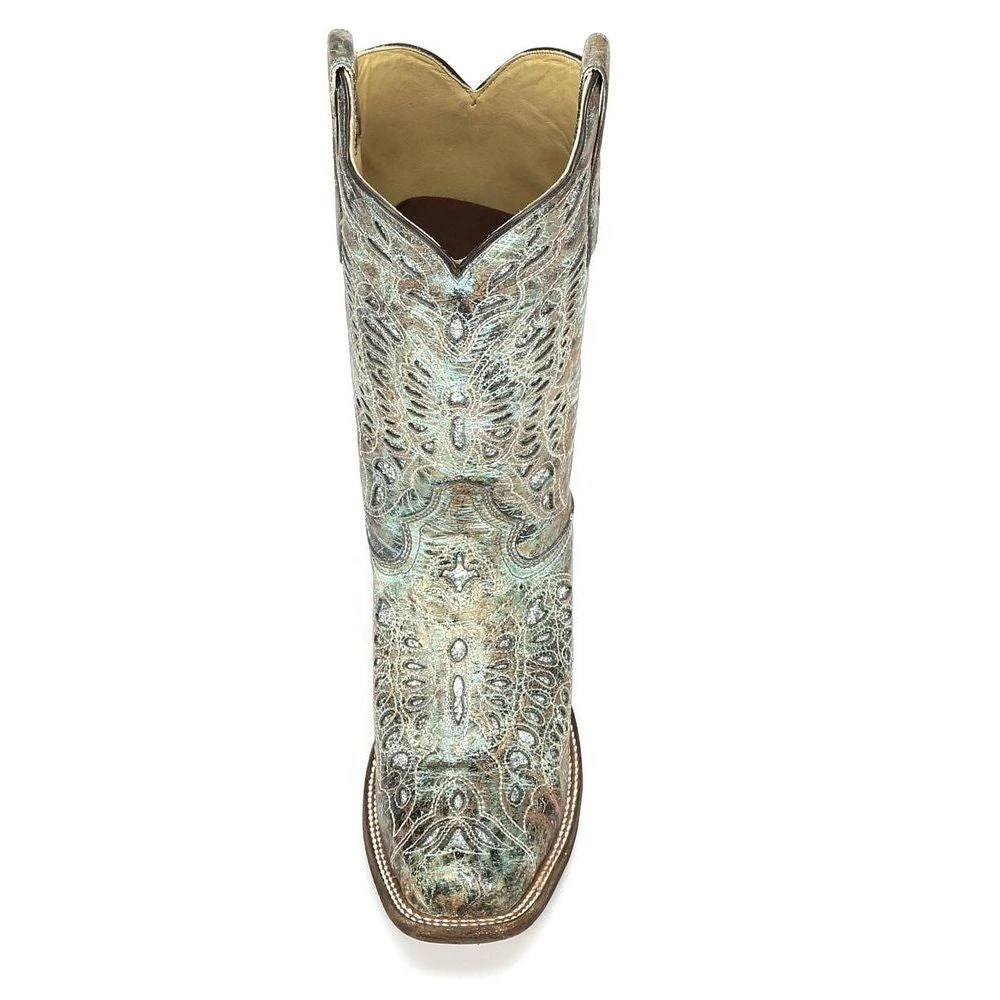Corral Boots Corral Ladies Sabrina Metallic Bronze & Turquoise Glitter Boots A2955 4 Corral Boots Corral Ladies Sabrina Metallic Bronze & Turquoise Glitter Boots A2955 - Image 4