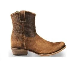 Corral Boots Corral Ladies Eudora Chocolate-Tan Lamb Abstract Shortie Boots C1064 -Corral Boots 57 b50ebc29 a706 41cb 8c02 32f2391eabbc
