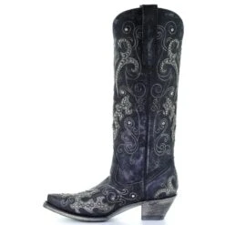 Corral Boots Corral Ladies Black Overlay Emroidery Stud & Crystals Tall Boots A3637 8 Corral Boots Corral Ladies Black Overlay Emroidery Stud & Crystals Tall Boots A3637 -Corral Boots 57 f7d21dff 45a0 465c ab10 706e130f4f3a