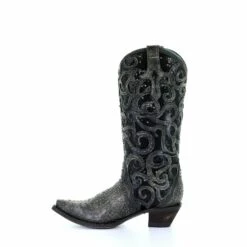 Corral Boots Women’s Corral Western Boots Black Overlay Full Studs Handcrafted -Corral Boots 6 546d54c0 7f09 448b aef3 d46098169e54