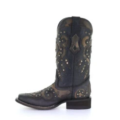 Women's Corral Boots Camouflage Inlay Handcrafted Black -Corral Boots 6 ade32e39 5605 4dc9 9986 1deb80e8c86f