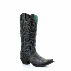 Corral Boots Women’s Corral Western Boots Black Overlay Full Studs Handcrafted -Corral Boots 7 dd008080 b376 4dea 9bc9 a580dd5582a2