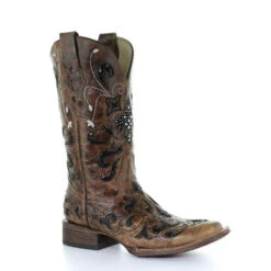 Corral Boots Women’s Corral Western Boots Handcrafted Antique Saddle