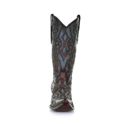 Corral Boots Corral Ladies Turquoise & Brown Embroidery & Studs Leather Boots C3750 -Corral Boots 7c5c15e6411596e342c1292faa52dde7