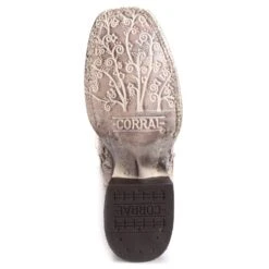 Corral Boots Corral Ladies Eliza White Glitter Inlay & Crystals Wedding Boot A3397 -Corral Boots 88215 corral womens boots a3397 white 4