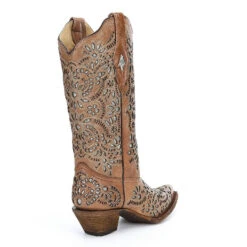 Corral Boots Corral Ladies Josefina Brown Glitter Inlay Boots A3352 -Corral Boots A3352 3