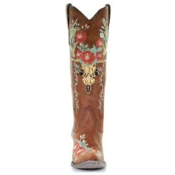 Corral Boots Corral Ladies Juliet Tan Deer Skull Floral Embroidery Boots A3620 11 Corral Boots Corral Ladies Juliet Tan Deer Skull Floral Embroidery Boots A3620 -Corral Boots A3620 6