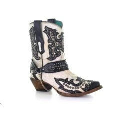 Corral Boots Women’s Corral Western Boots Handcrafted White Black