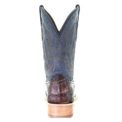 Corral Boots Corral Men's Caiman Embroidered Brown & Blue Western Boots A4057 -Corral Boots A4057 back