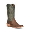 Corral Boots Men's Corral Python Exotic Boots Handcrafted Green