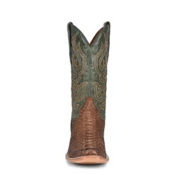 Corral Boots Men's Corral Python Exotic Boots Handcrafted Green -Corral Boots A4287 boot 05