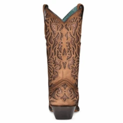 Corral Boots Corral® Ladies Shedron Inlay Snip Toe Brown Western Boots C3813 6 Corral Boots Corral® Ladies Shedron Inlay Snip Toe Brown Western Boots C3813 -Corral Boots C3813 3