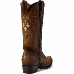 Corral Boots Corral® Men's Embroidered Studded Honey Brown Western Boots C3846 -Corral Boots C3846 4
