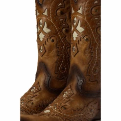 Corral Boots Corral® Men's Embroidered Studded Honey Brown Western Boots C3846 -Corral Boots C3846 5