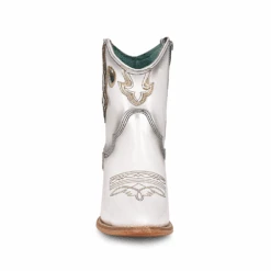 Corral Boots Corral® Ladies Embroidered White & Gold Pointed Toe Ankle Booties C3898 6 Corral Boots Corral® Ladies Embroidered White & Gold Pointed Toe Ankle Booties C3898 -Corral Boots C3898