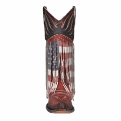 Corral Boots Corral® Ladies Stars & Stripes Fringe & Steel Chain Western Boots C4015 -Corral Boots My project 2023 06 05T110443.916