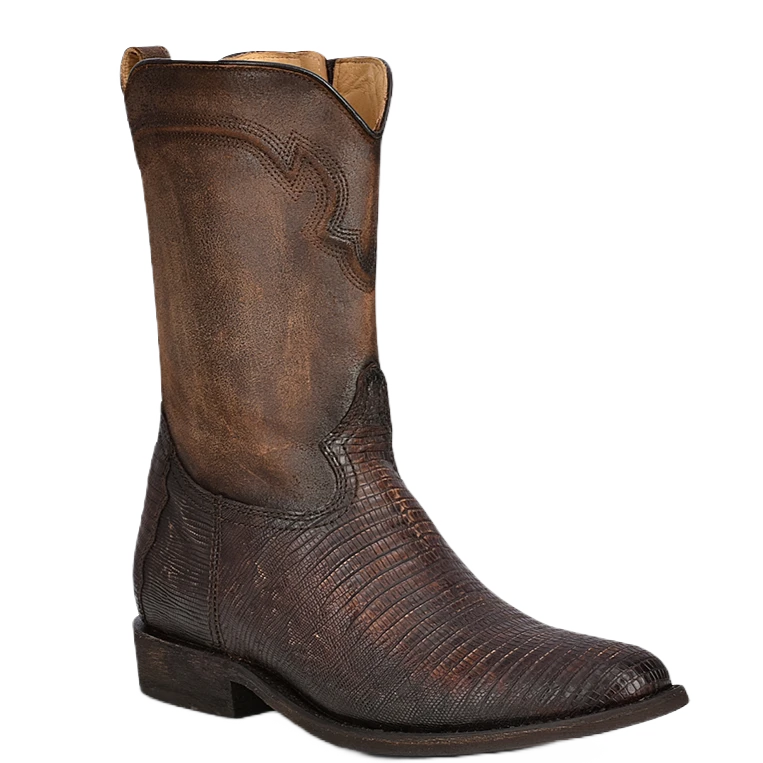 Corral Boots Corral Men's Embroidered Lizard Teju Brown Western Boots C3887 1 Corral Boots Corral Men's Embroidered Lizard Teju Brown Western Boots C3887