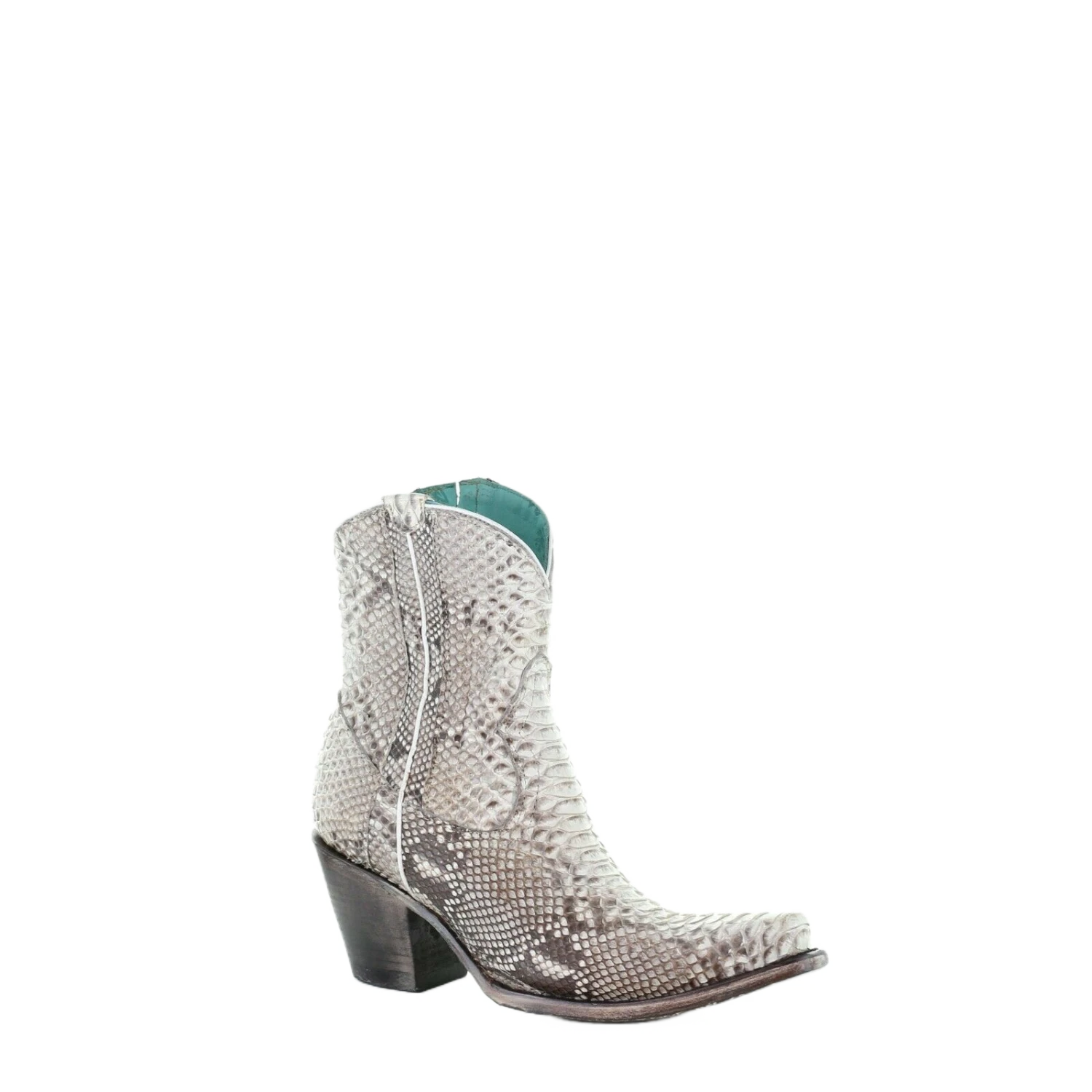 Corral Boots Corral Ladies Natural Python Zipper Ankle Boots A3791 1 Corral Boots Corral Ladies Natural Python Zipper Ankle Boots A3791