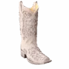 Corral Boots Corral Ladies Eliza White Glitter Inlay & Crystals Wedding Boot A3397