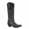 Corral Boots Corral Ladies Black Full Inlay & Studs Tall Top Boots A3589
