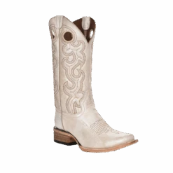 Corral Boots Circle G By Corral® Ladies Pearl Cutout Embroidered Square Toe Western Boots L6007