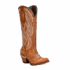 Corral Boots Corral Ladies Embroidery Golden Brown Western Tall Boots A4216