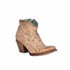 Corral Boots Corral® LadiesExotic Ivory Ankle Boots A4393