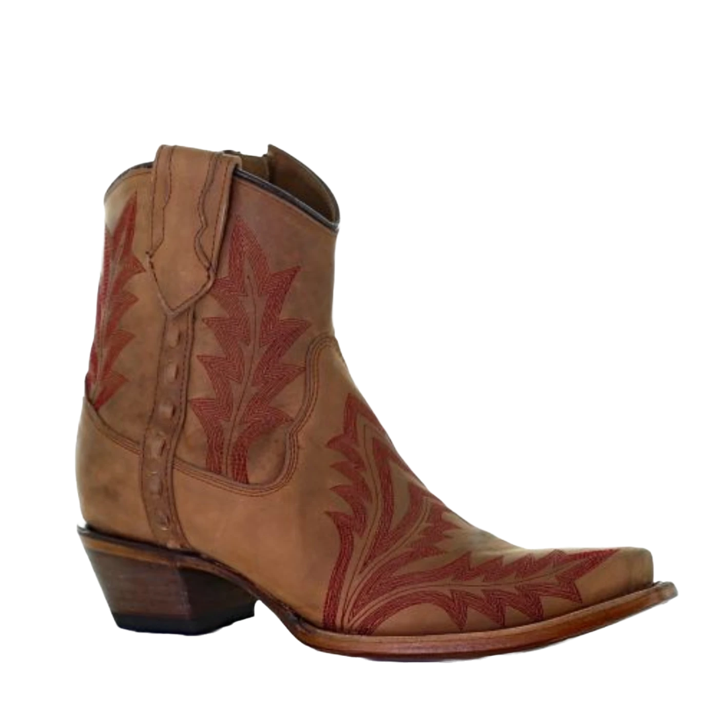 Corral Boots Corral® Ladies Embroidered Sand Brown Ankle Booties L5703 1 Corral Boots Corral® Ladies Embroidered Sand Brown Ankle Booties L5703