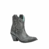Corral Boots Corral Ladies Distressed Snip Toe Black Ankle Boots A3243