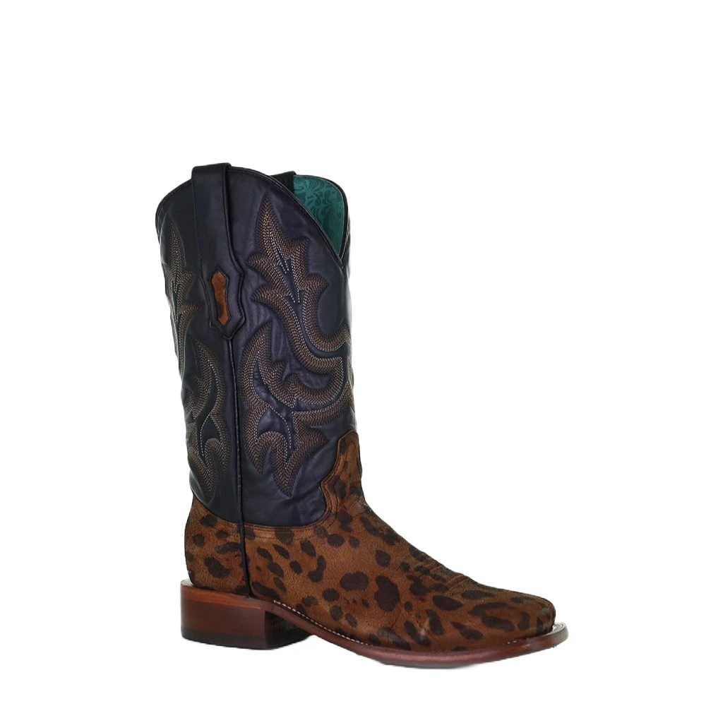 Corral Boots Corral Ladies Camel Leopard & Black Embroidery Square Toe Boots A4144 1 Corral Boots Corral Ladies Camel Leopard & Black Embroidery Square Toe Boots A4144