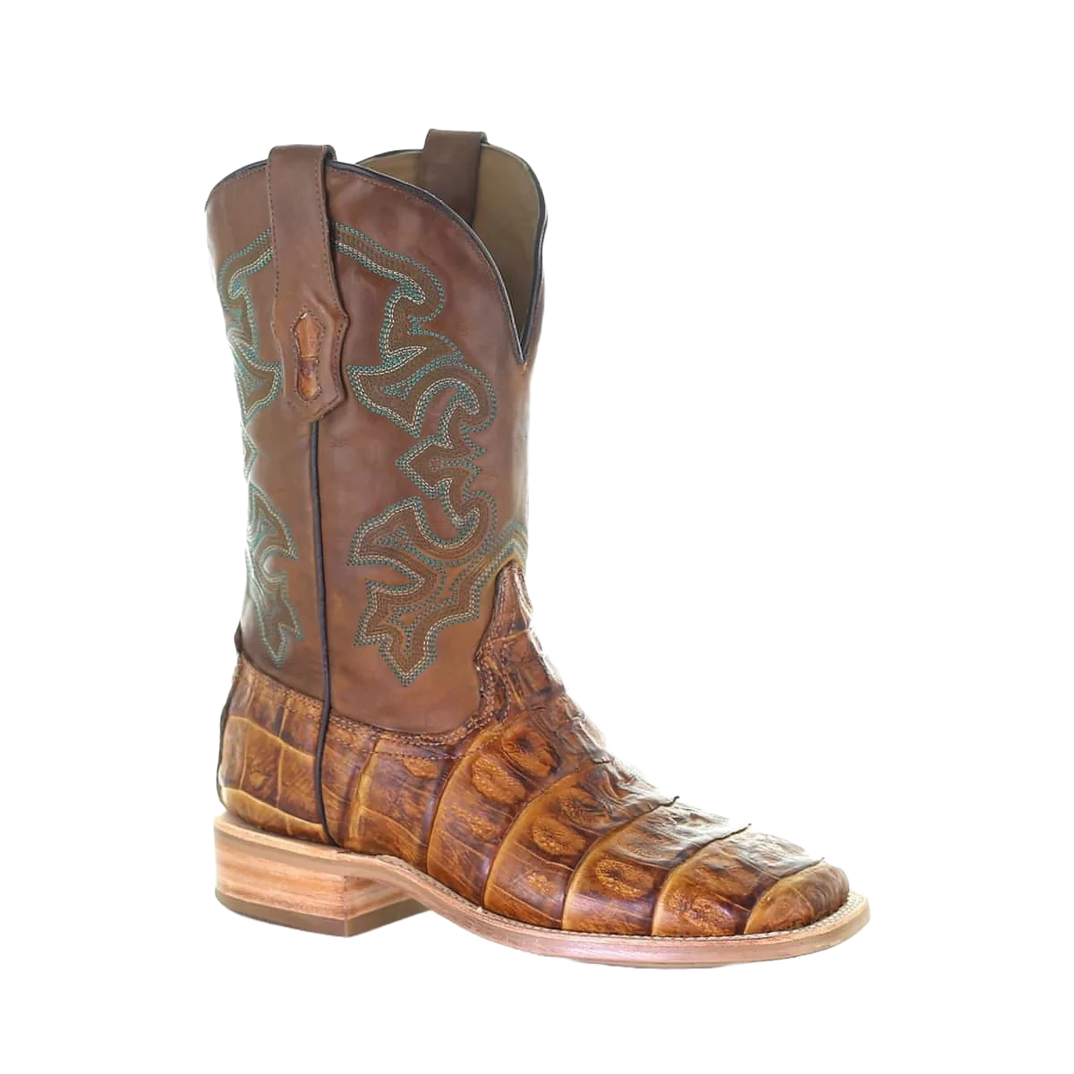 Corral Boots Corral Men's Antique Saddle Caiman Leather Boots A4055 1 Corral Boots Corral Men's Antique Saddle Caiman Leather Boots A4055