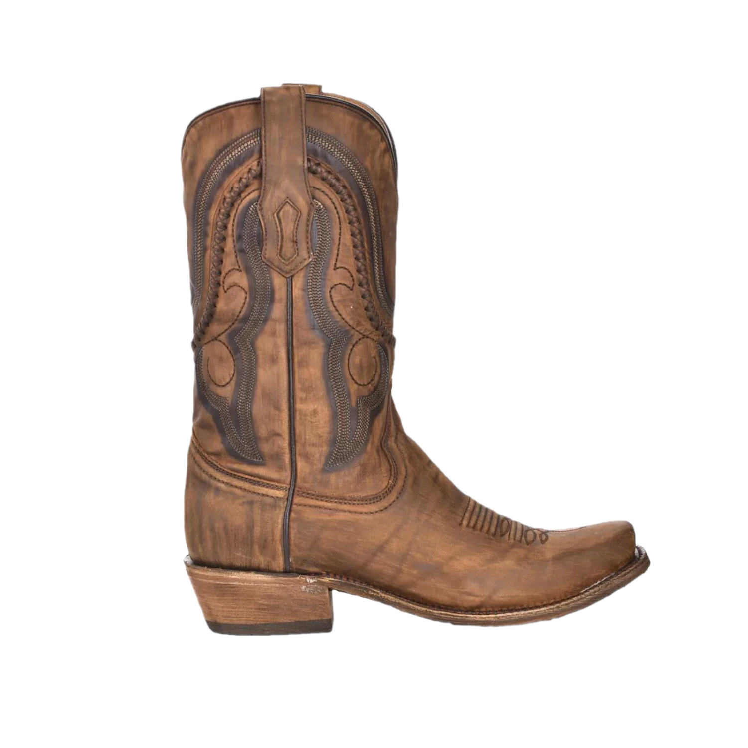 Corral Boots Corral® Men's Gold Cowhide Square Toe Boots A3479 2 Corral Boots Corral® Men's Gold Cowhide Square Toe Boots A3479 - Image 2