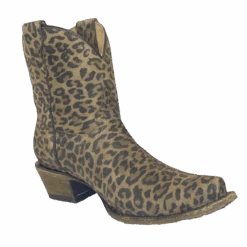Corral Boots Corral Children's Tan & Brown Leopard Print Ankle Boots T0112