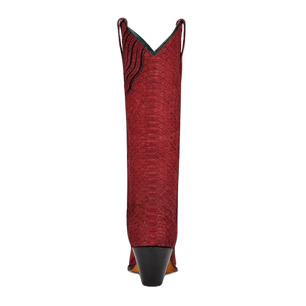 Corral Boots Corral® Ladies Python Exotic Red Tall Boots A4194 2 Corral Boots Corral® Ladies Python Exotic Red Tall Boots A4194 - Image 2