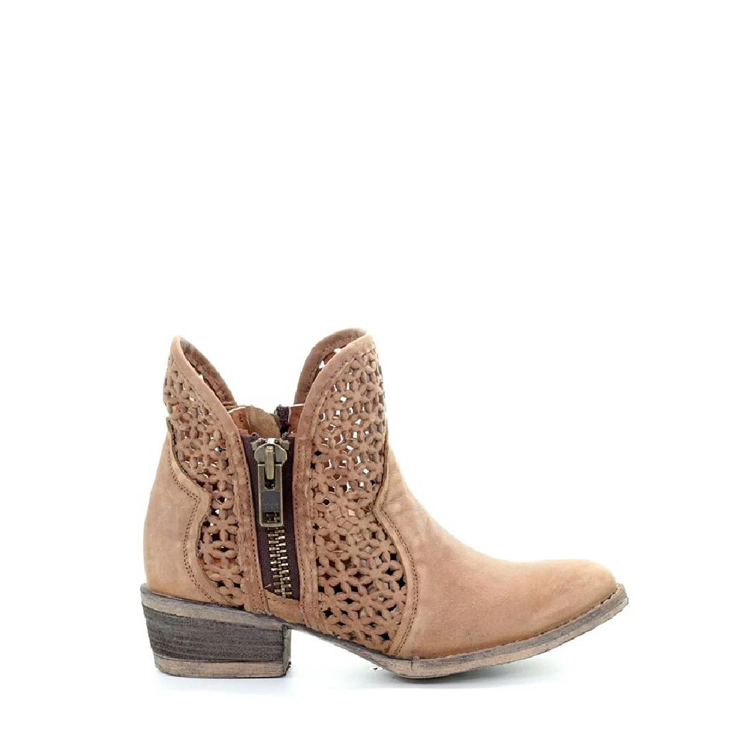 Corral Boots Women’s Corral Leather Ankle Boots Handcrafted Camel 2 Corral Boots Women’s Corral Leather Ankle Boots Handcrafted Camel - Image 2