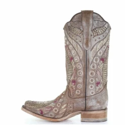 Corral Boots Women's Corral Western Boots Taupe Studded Crystals Handcrafted -Corral Boots Untitleddesign 2021 11 02T084107.041